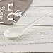 Porlien White Bone China Asian Soup Spoons 6.75 Inch-Set of 4