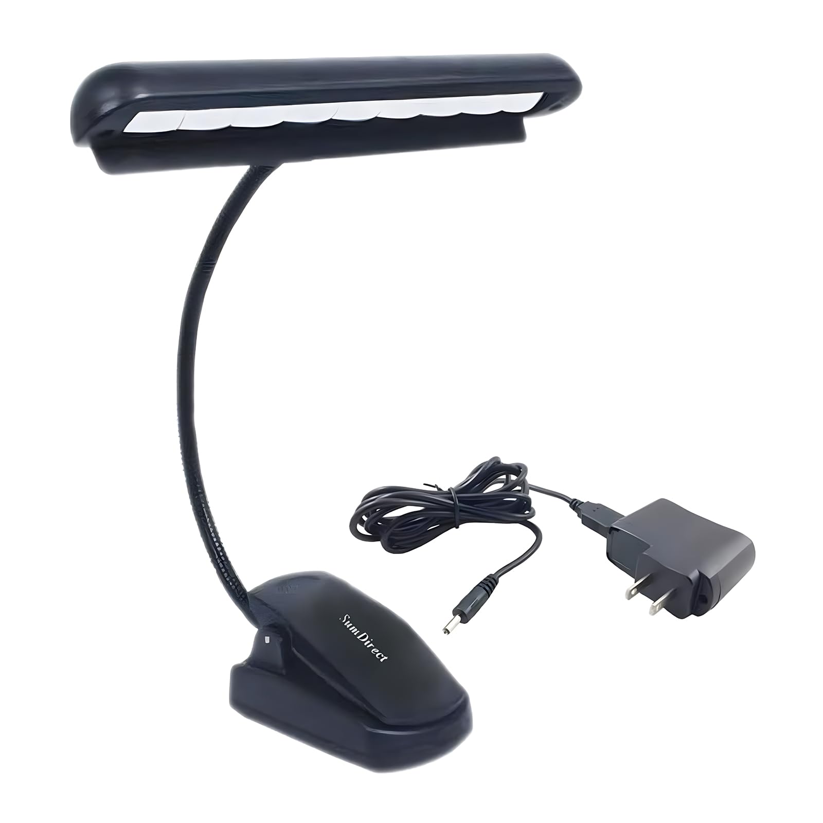 SumDirect Clip-on Installable Batteries LED Music Stand Light with Adapter