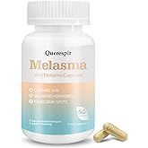Melanina Anti-Melasma Capsule, Melasma Dark Spot Remover, Melanin Supplement, Spots Remover for Face & Body, Vitamin C & Turmeric Extract, Brightens & Even Skin Tone - 60 Capsules
