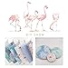 Hanjunzhao Cute Animal Flamingo Fat Quarters Fabric Bundles 18 x 22 inch for Quilting Sewing Crafting