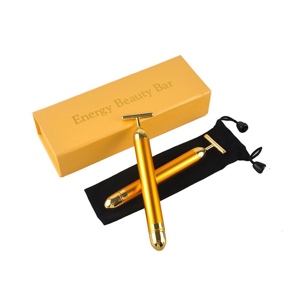 Careshine 24K Gold Beauty Bar Facial Roller Skin Care Beauty Bar Massager Micro Vibration Face Lift Massager Anti-aging
