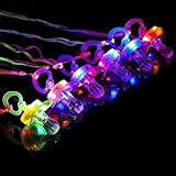 BAOQISHAN 6PCS Colorful Flash Led Whistle Nipple-Type Flash Whistle Suitable for Activities in KTV and Bar Concert Tools for Cheering for Sports Events