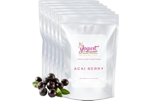 Yogurt Powder Factory Acai Frozen Yogurt Mix –6 Count 4.4lb Bag Non-Gluten Low Fat Yogurt Powder for Soft Serve Machine – Delicious Ice Cream Mix Ideal for Desserts, Smoothies – Easy Preparation
