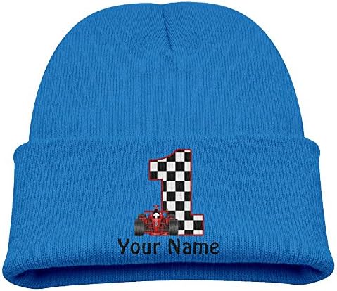 1st Birthday Race Car Personalized Infant 1st Birthday Race Car Personalized Unisex Baby Beanie children Kids Toddler Cotton Soft Cute Lovely Knit Beanie Hat Cap