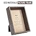 Eco in Deco Picture Frame 4x6 inch Color Brown Wood Shadow Box