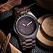 Uwood Unique Luxury Brand Black Sandal Wooden Mens Quartz Watches Fashion Natural Wood Watch