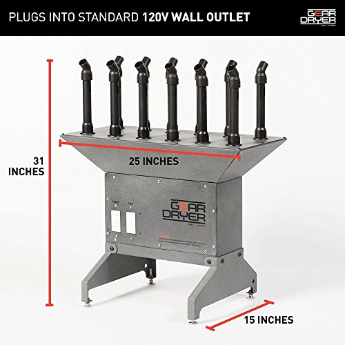 GearDryer Freestanding 12 Boot and Glove Dryer 6 Pair Boot, Shoe, and