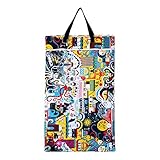 Large Hanging Wet/dry Cloth Diaper Pail Bag for Reusable Diapers or Laundry, Ahoy