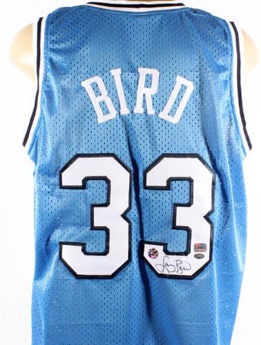 Larry Bird Signed Indiana State Jersey - Bird Holo - Autographed