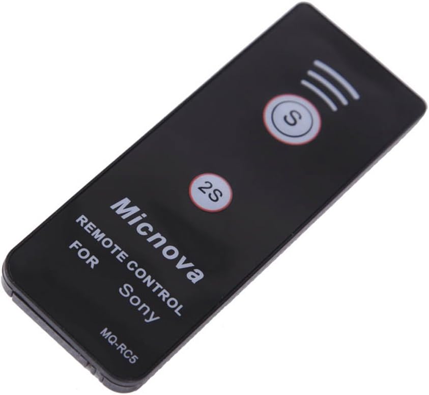 Micnova MQ-RC5 10m Wireless Infrared Camera Remote Switch for Sony Alpha A33, A55, A57, A65, A77, A99, NEX-5, NEX-6, NEX-7, A230, A330, A380, A390, A450, A500, A550, A560, A580, A700, A850, A900 (RMT-DSLR1 Replacement)