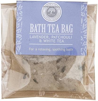 Lavender, Patchouli and White Tea Bath Tea Bag by Wild Olive