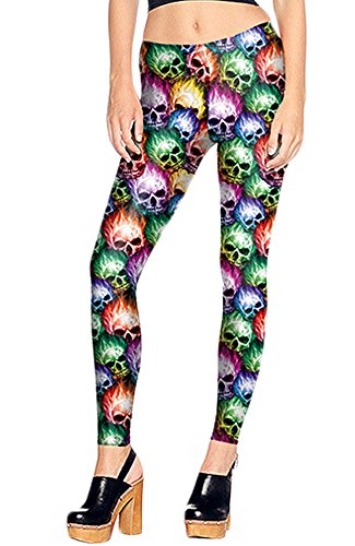 QZUnique Women's Galaxy Space Printed Footless Elastic Sexy Tights Leggings