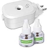 Ddrihlees Mosquito Repeller, Electronic Mosquito Repellent Plug in Indoor Use, Includes 2-Pack 280 Hr Repellent Refills, No C