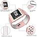 Fitbit Ionic Bands And Case,MYRIANN Accessories Set With Silicone Sport Band And Protective Case Cover for Fitbit Ionic Smart Watch (Pink/White, Small(5.5