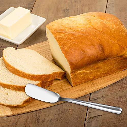 HouseHoo Cheese Spreaders, Stainless Steel Classic Spreader Knife Set for Cheese, Jelly, Jam, Dessert, Set of 4 Canape Knives, Spreaders for Appetizers, Sandwich Cream Cheese Butter Knife - Thumbnail 5