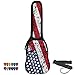 ChromaCast Padded Electric Guitar Gig Bag with American Flag Graphics