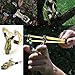Larel Vitor Slingshot,Stainless Steel Outdoor Hunting Sling Shot of Dragon Head High Velocity Catapult with 1 Rubber Bands and 50 Extra Safety Clay Slingshot Ammo
