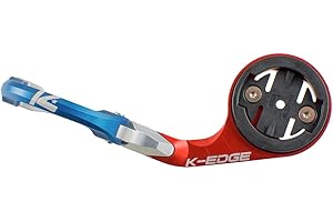 K-Edge | Race Bicycle Computer Mount | for Garmin GPS Devices | Blue/Red