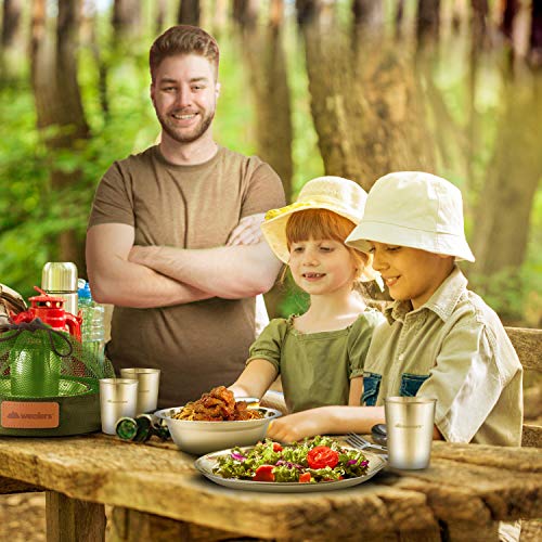 Unique Complete Messware Kit Polished Stainless Steel Dishes Set