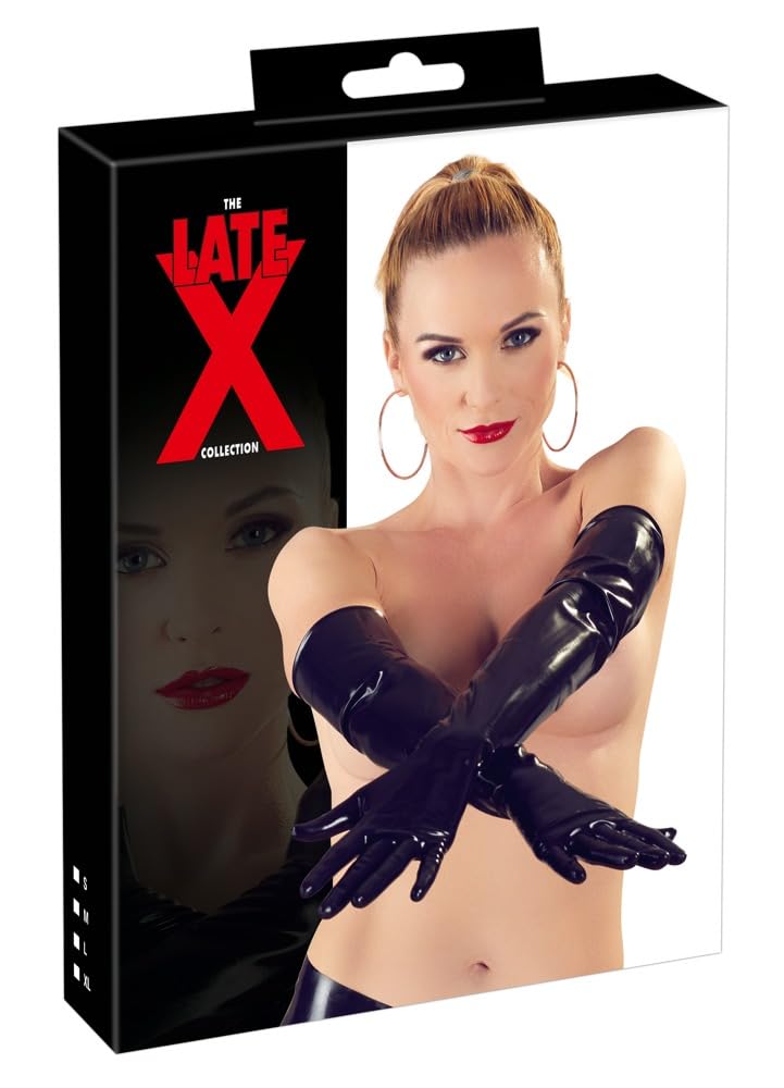 The Latex Collection Gloves, X-Large, Black
