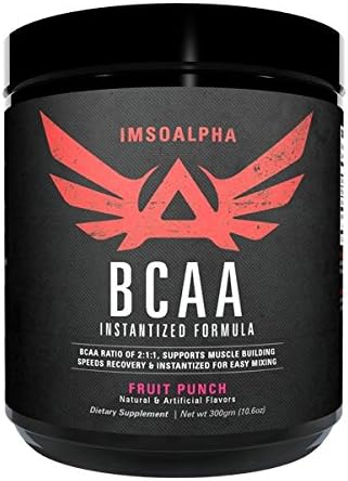 ImSoAlpha Instantized BCAA and Glutamine Formula for Recovery by Mike Rashid - 46 Serving (Fruit Punch)