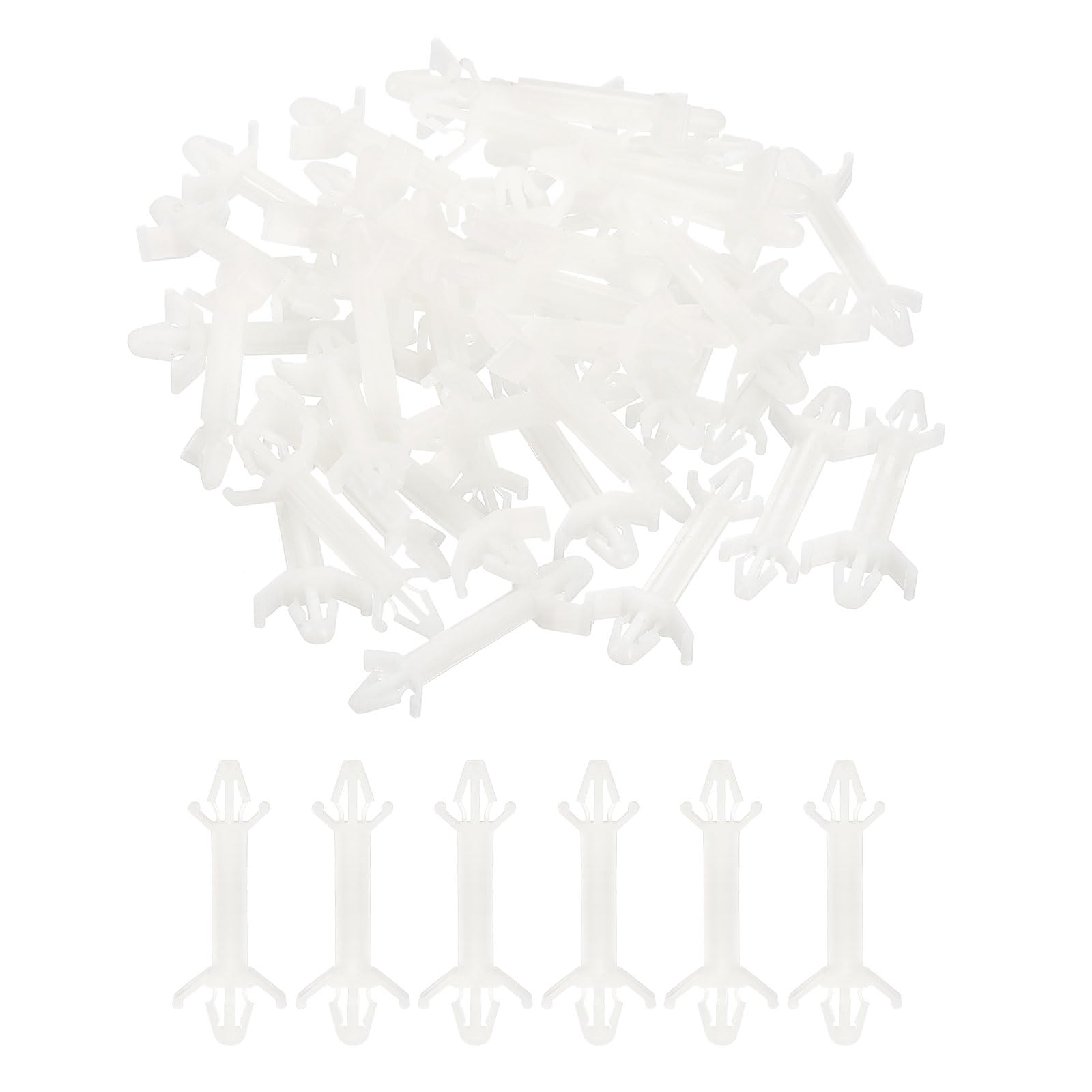 PATIKIL 120PCS PCB Board Isolation Column, Nylon Reverse Locking Circuit Board Clips Standoff Double Head Insulation Bracket Support Height 22mm /0.87"