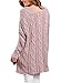 Sidefeel Women Casual V Neck Loose Fit Knit Sweater Pullover Top Medium Pink