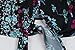 Bbalizko Womens 3/4 Sleeve Chiffon Blouses Floral Printed Deep V Neck Tie Front Tops