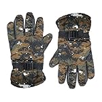New Vastra Lok Men’s Synthetic Fabric and Soft fur inside, Warm Snow and Wind Proof Winter Protective Warm Hand Riding, Cycling, Bike Motorcycle Gloves, Green Color