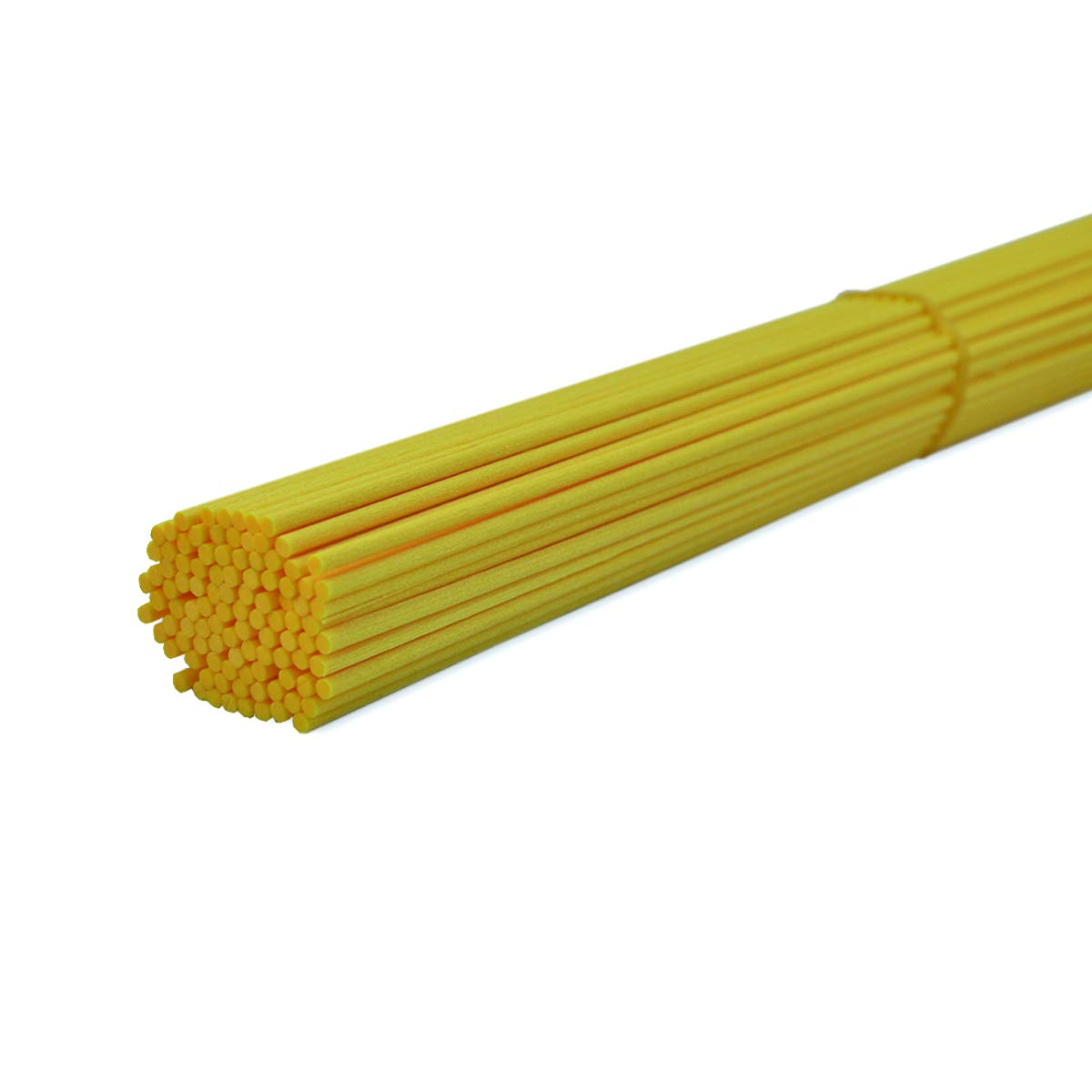 100 Pieces Fiber Diffuser Replacement Sticks For Aroma Fragrance (25cm x 3mm, Yellow)