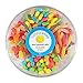 Happy Bites Sour Gummi Mix Party & Gift Tray - Sour Gummi Bears and Worms & Sour Neon Gummi Poppers and Worms - Resealable, 2.5 lbs (40 oz)