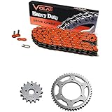 2007-2017 Yamaha YFM700R SE Raptor 700 Chain and Sprocket Kit Heavy Duty Orange