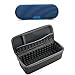 EVA Carry Travel Protective Pouch Bag Cover Case for Sony XB20 SRSXB2 SRS-XB21-Extra Space for Cables (Black)