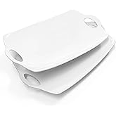 Turkey Platter for Thanksgiving, 16 inches Large Serving Tray with Handles Serving Platters for Turkey Porcelain Serving Dish for Entertaining Christmas Meat Display Thanksgiving Plates Set of 2