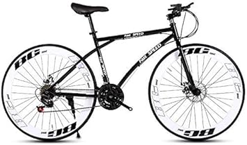 Mountain Bike Road For Men And Women Simple Bicycle Adult Women S Student Men S Double Disc Brake Sports Car 26 24 Two Pneumatic Racing Black Red Black Red Xl Xiuyu Color Black White Amazon Co Uk Car