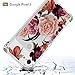 Osophter Compatible with Google Pixel 3 Case,Pixel 3 Flower Case Shock-Absorption Flexible TPU Rubber Soft Silicone Full-Body Protective Cover for Google Pixel3 (Clear Flower)