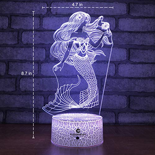 4 easuntec+Mermaid+Remote+Changing+Dimmable
