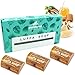 Puretural Luffa Soap Gift Box Set of 3 x 100 Grams Body Scrub Loofah Soap Bar with Turmeric, Tamarind and Honey Aromatherapy to Clean Dark Spots for Stretch Marks Whitening