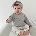 Efaster Cute Baby Boy Girl Cute Eyelash Print T-shirt Tops+Pants Outfits Clothes (12M)