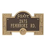 Personalized Indoor/Outdoor Irish Cead Mile Failte Plaque Sign featuring The Gaelic Welcome, A Hundred Thousand Welcomes (Bronze Gold)