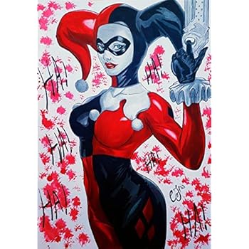 Amazon Com Artwu Harley Quinn Wall Art Home Wall