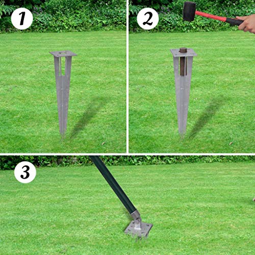 vidaXL Gitterzaun Gartenzaun Zaunsatz Maschendraht 25 x 1,5m – Bild 3