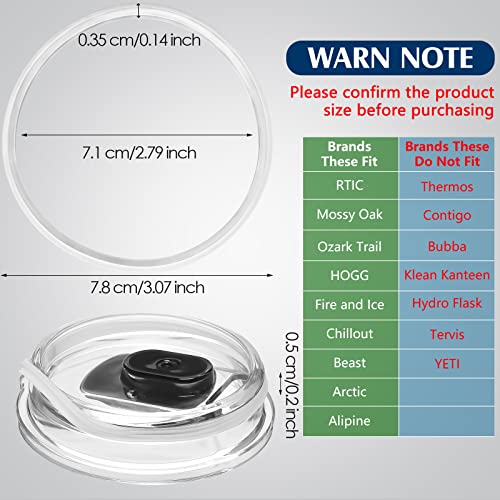 20 Oz Replacement Rubber Lid Seals O Shaped Resealable Lid Gaskets For