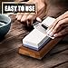 Sharpening Stone Set by IQPTech - 1000/6000 Grit Kitchen Knife Whetstone - Compatible with all Blades Knives Razors Tools and Much More - Polisher Includes Anti-slip Bamboo Base for Safe and Easy Use