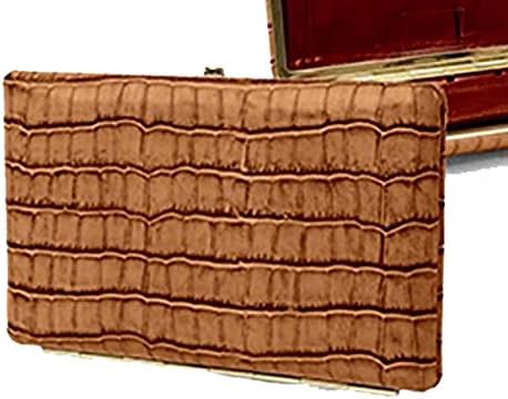 Abas Full Frame Clutch in Vintage Crocco (772-104) (Tan)