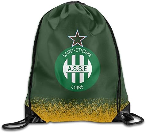 AS Saint-Ã‰tienne White Sports Drawstring Bag