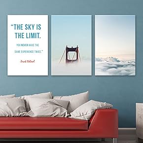 3 Panel Golden Gate Bridge and Mountain Among...