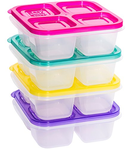 1 EasyLunchboxes+ELB5+snack+Containers+4+Compartment+Brights