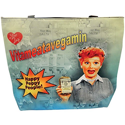 I Love Lucy Large Tote Bag Vitameatavegamin