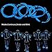 Ourbest 5in1 Neon Strip Light Kit, EL Wire Neon Lights Kit for Cosplay Dress, Handcraft Cosplay Party Decoration 3Mode Stay/Slow/Fast Flash (15Ft 5Pack 3Ft Blue)